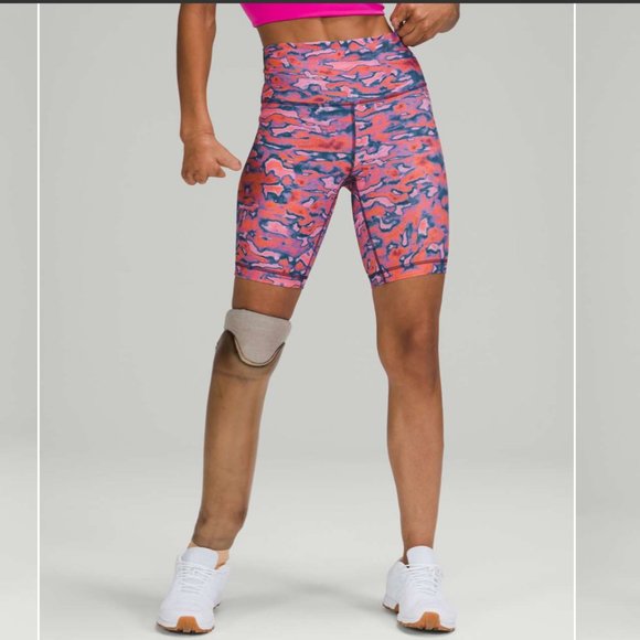 Like New! Lululemon Wunder Train High-Rise Short 8" Chroma Clash Camo - Picture 4 of 12